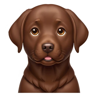 Chocolate labrador sticker