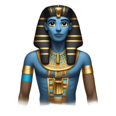 egypt sarcophagus coffie gold blue white black full body  sticker