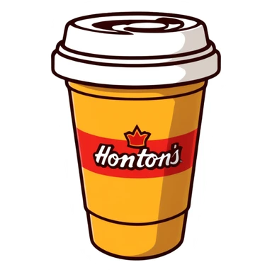 Tim Hortons coffee cup sticker