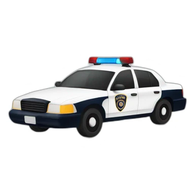 voiture de police sticker