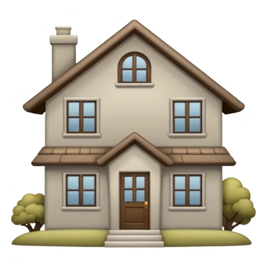 A House Emoji (like this one:🏡),but the color Is Greige Comfy sticker