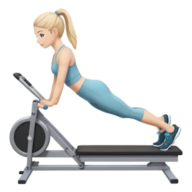 girl pilates on machine sticker