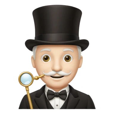 monopoly man emoji sticker