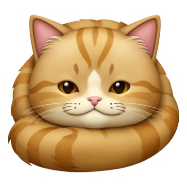 Gato bege dormindo  sticker