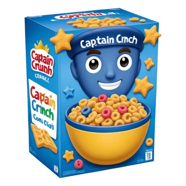 Box of captain crunch cereal  sticker