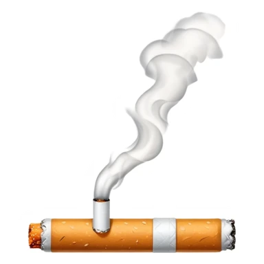 The extinguished cigarette came back to life. sticker