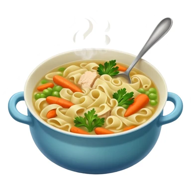 Chicken noodle soup sticker