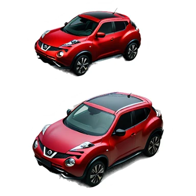 nissan juke red sticker