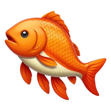 carp streamer hanging apple emoji style sticker