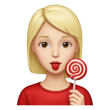 Lolipop yiyen emoji sticker