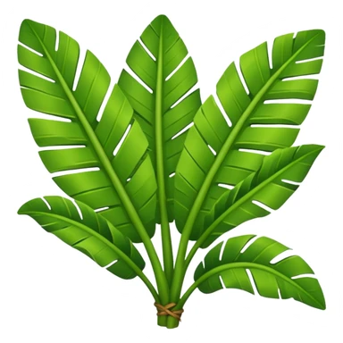 banana leaves sticker