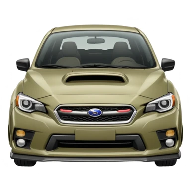 khaki grey Subaru sti sticker