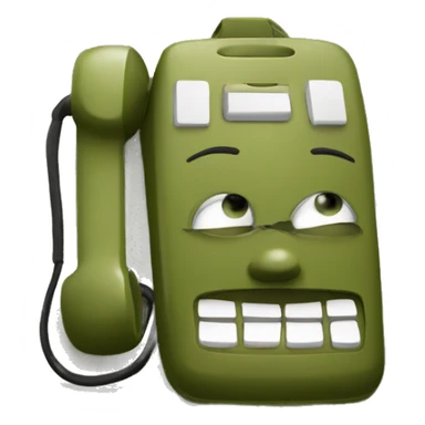 olive color phone sticker