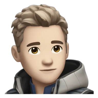 Connor from detroit become human sticker