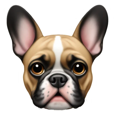 French bulldog black tan  sticker