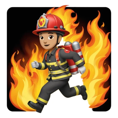 Circus on fire with person running away sticker