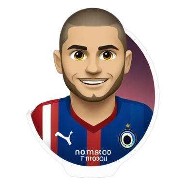 Mauro Icardi with Galatasaaray yellow-red shirt sticker