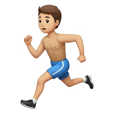 someone running away holding their butt sticker