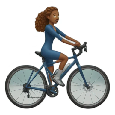 Woman cyclist podcast sticker