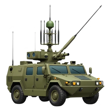 vehicle with electronic warfare equipment sticker