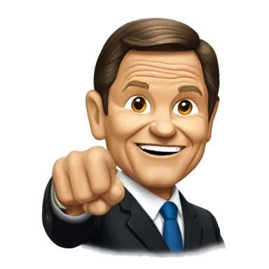 Kenneth Copeland pointing forward  sticker