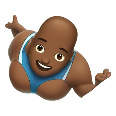 belly flop into swimming pool sticker