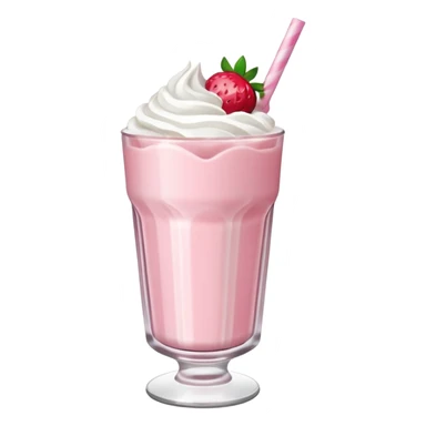 Strawberry milkshake sticker