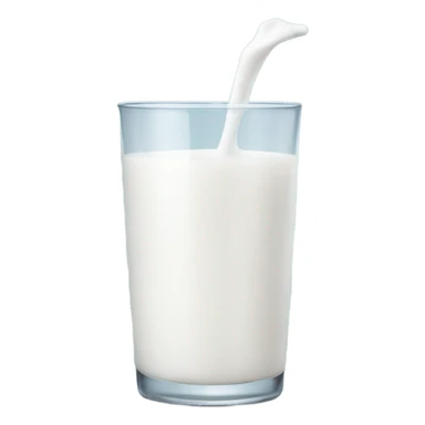 Milk in glass sticker