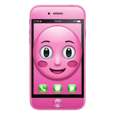 pink cell phone sticker
