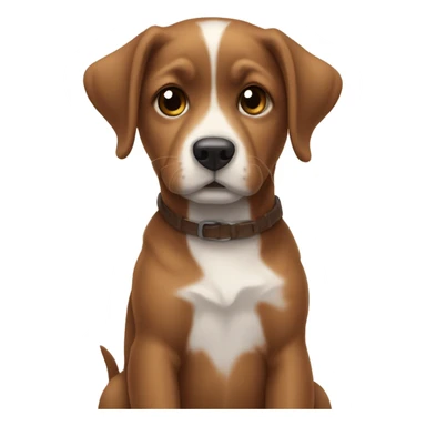 crie um emoji de um cachorro caramelo sticker