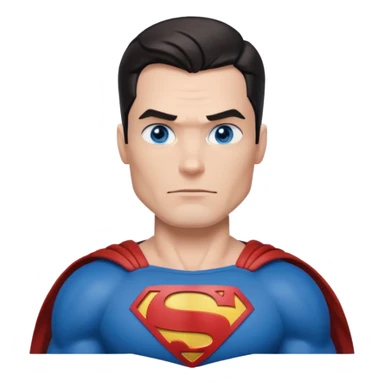 Superman with blue eyes sticker