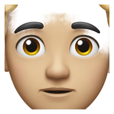 eyebrow raise  sticker