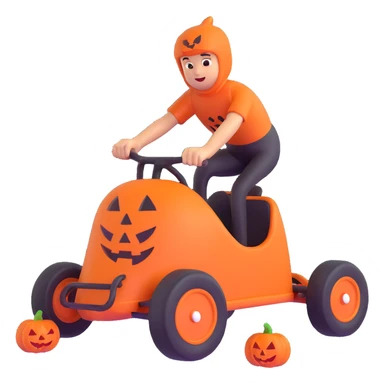 halloween race sticker