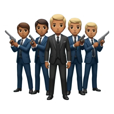 team of gangsters sticker