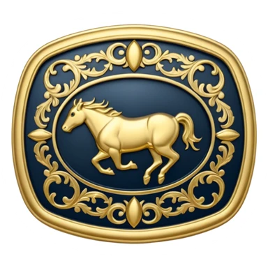 rodeo belt buckle  sticker