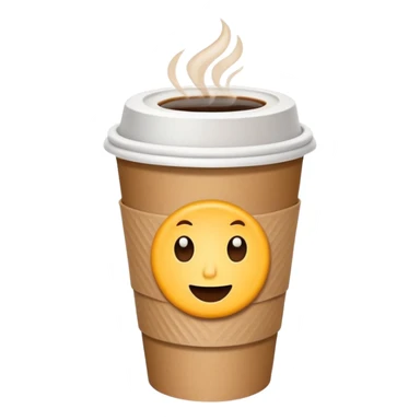 Takeaway coffee sticker