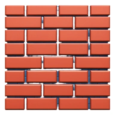 row of bricks forming stacked wall sticker
