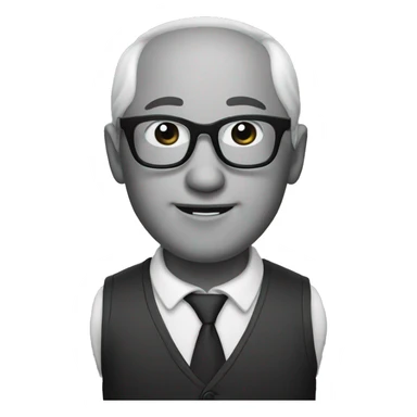 chinese with glasses funny sticker