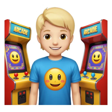 Retro Arcade Kid sticker