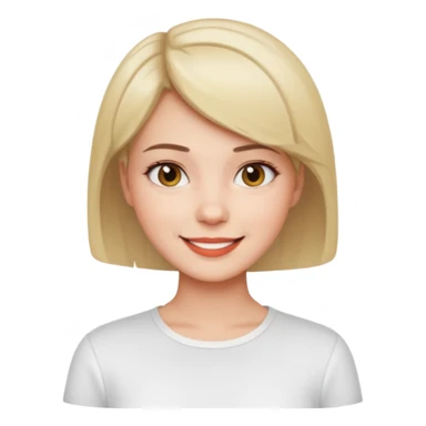 Gadis cantik, rambut pendek, baju putih sticker