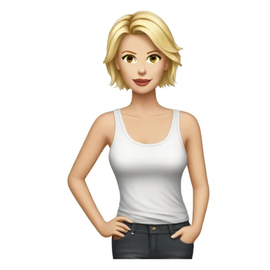 charlize theron wearing tank top sticker