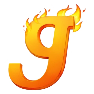 Fuego con la letra J sticker