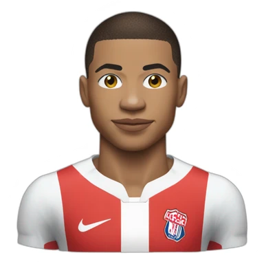 kylian mbappe avec un maillot écrit "Guillevic" sticker