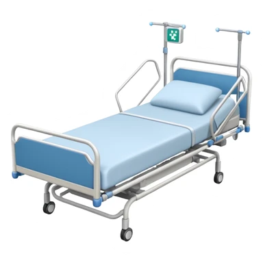Create a hospital bed taken from a top angle sticker