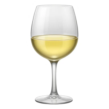 white wine glass sticker
