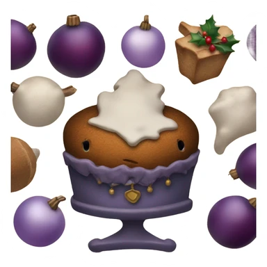 16th century Christmas with plum pudding sticker