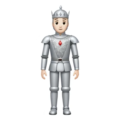 Tin Man from The Wizard of Oz with silver sequin outfit sticker