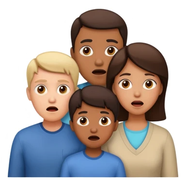 family shocked sticker