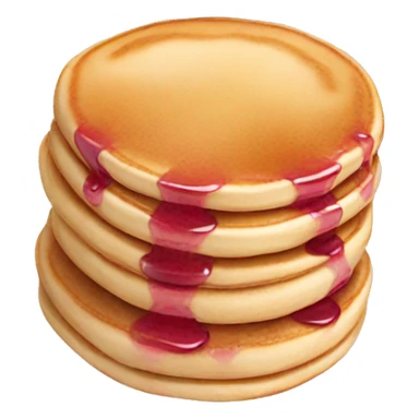 pancakes light pink berry sticker