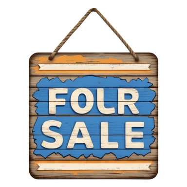 for sale sign sticker